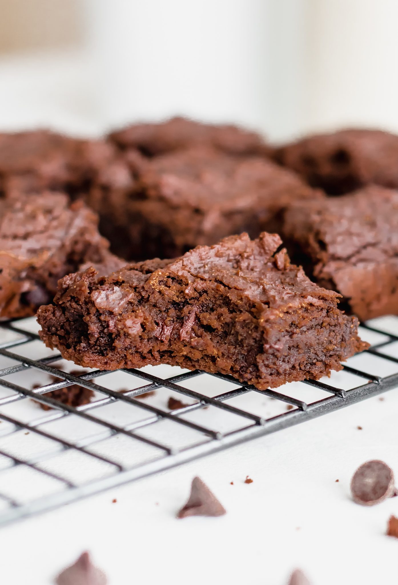 Fudgy Vegan Chickpea Brownies - Plantiful Emma