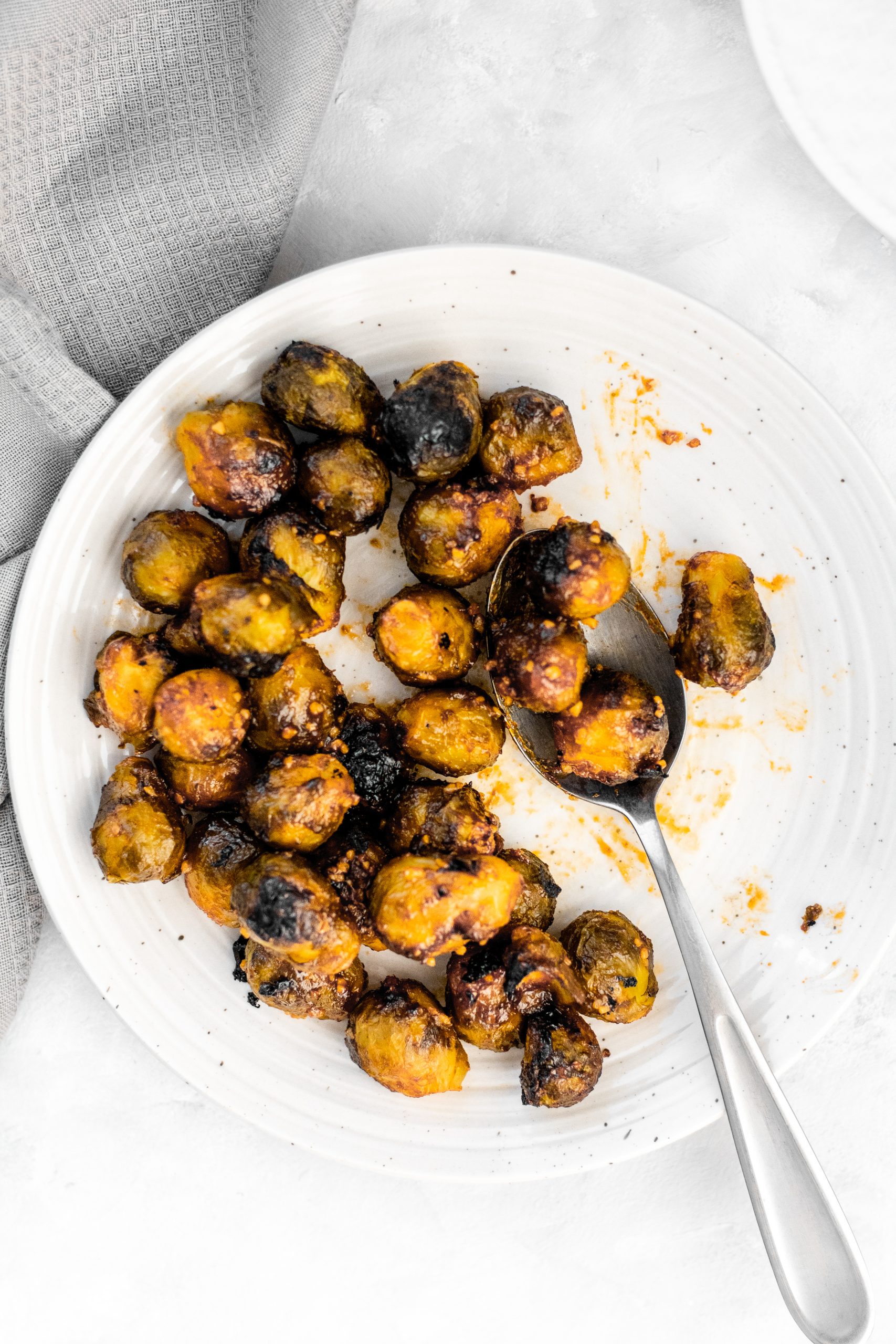 sriracha bbq roasted brussels sprouts