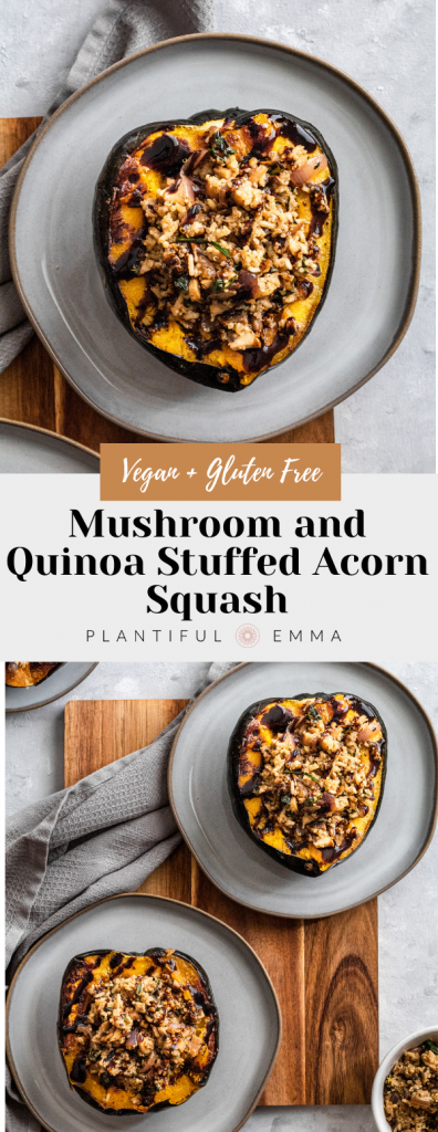 Mushroom And Quinoa Stuffed Acorn Squash Plantiful Emma